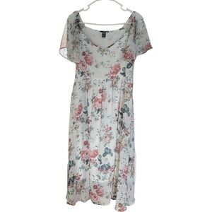 SHEIN WOMENS SUMMER FLORAL MAXI DRESS SIZE M